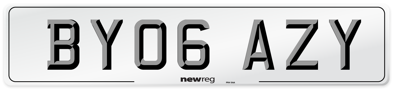 BY06 AZY Number Plate from New Reg